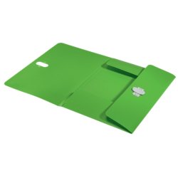 Leitz A4 3-klap mappe - plastls - 80% recycled plast - grn