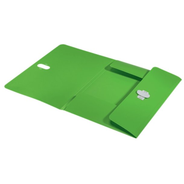 Leitz A4 3-klap mappe - plastls - 80% recycled plast - grn