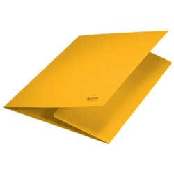 Leitz A4 3-klap mappe - 430 gram - 100% recycled karton - gul