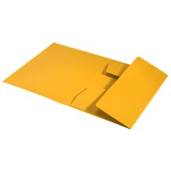 Leitz A4 3-klap mappe - 430 gram - 100% recycled karton - gul