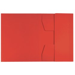 Leitz A4 3-klap mappe - 430 gram - 100% recycled karton - rd