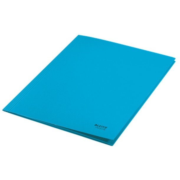 Leitz A4 3-klap mappe - 430 gram - 100% recycled karton - bl