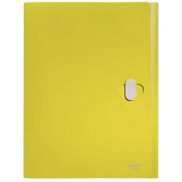Leitz A4 arkivske i gul - Arkivmappe af 80% recycled plast
