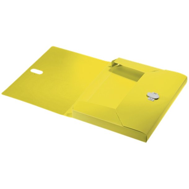 Leitz A4 arkivske i gul - Arkivmappe af 80% recycled plast