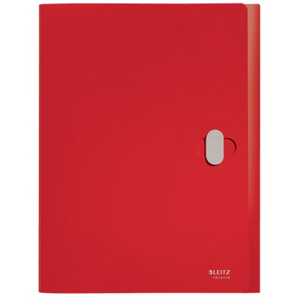Leitz A4 arkivske i rd - Arkivmappe af 80% recycled plast