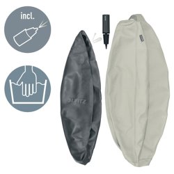 Leitz lys gr Balancebold - 65 cm - Aktiv siddebold med Anti-rul-vk funktion