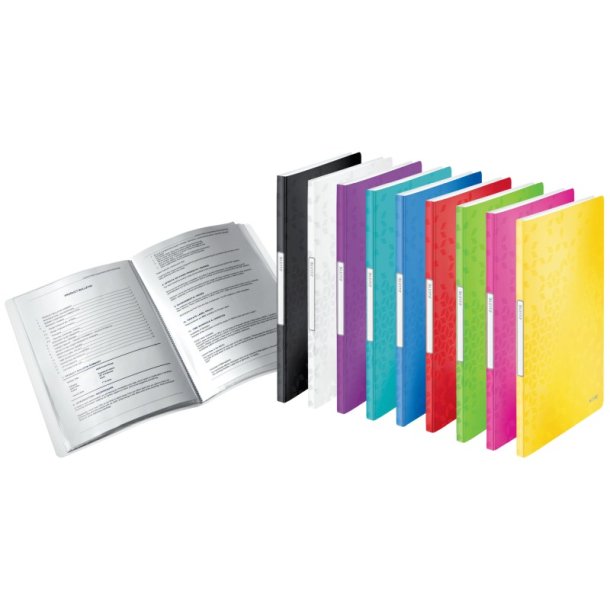 Leitz rd prsentationsmappe A4 med 20 lommer - WOW displaybog