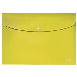 Leitz A4 dokumentmappe i gul - mappe af 80% recycled plast