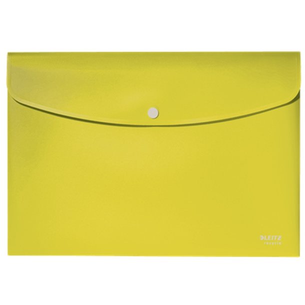 Leitz A4 dokumentmappe i gul - mappe af 80% recycled plast