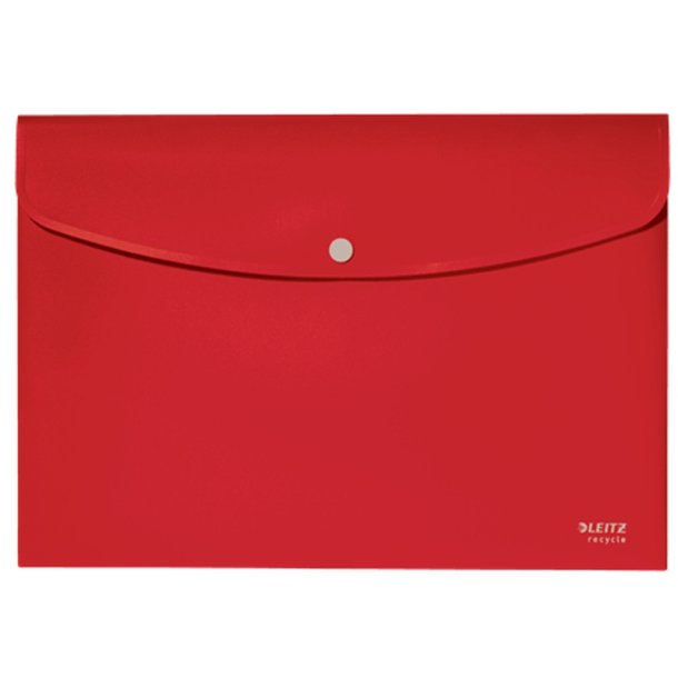 Leitz A4 dokumentmappe i rd - mappe af 80% recycled plast