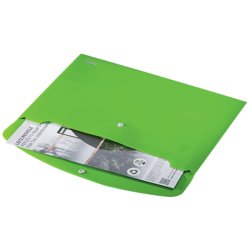 Leitz A4 dokumentmappe i grn - mappe af 80% recycled plast
