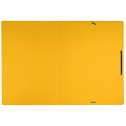 Leitz A4 Elastikmappe i gul - mappe i 100% recycled karton
