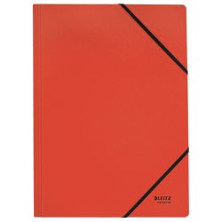 Leitz A4 Elastikmappe i rd - mappe i 100% recycled karton
