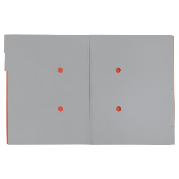 Leitz A4 Sorteringsmappe i rd - 6-delt - mappe i 100% recycled karton