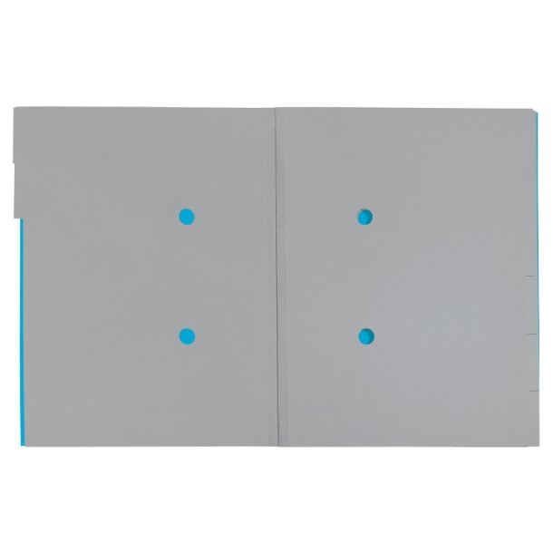 Leitz A4 Sorteringsmappe i bl - 6-delt - mappe i 100% recycled karton