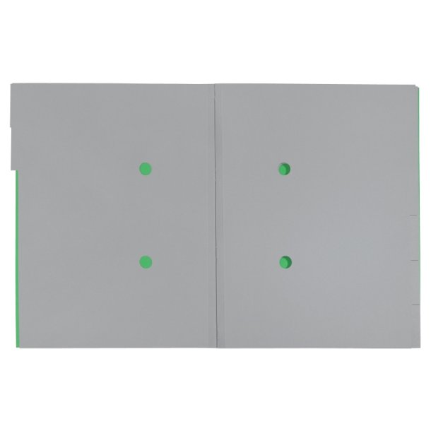 Leitz A4 Sorteringsmappe i grn - 6-delt - mappe i 100% recycled karton