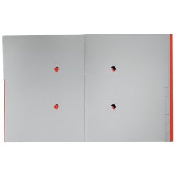Leitz A4 Sorteringsmappe i rd - 12-delt - mappe i 100% recycled karton