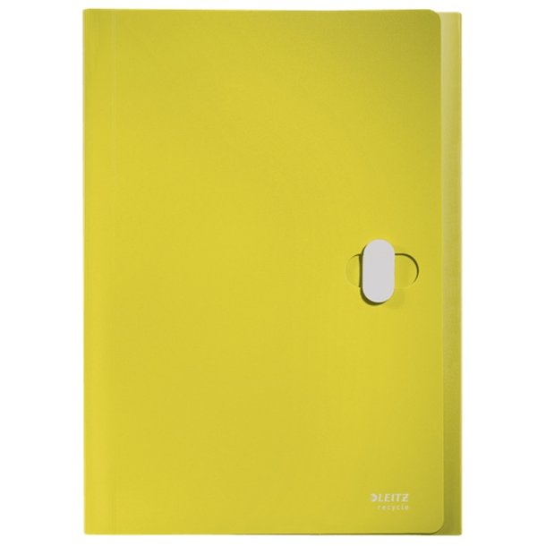 Leitz A4 projektmappe i gul - mappe af 80% recycled plast