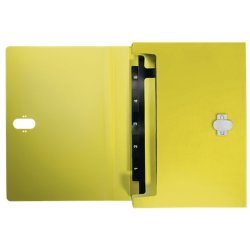 Leitz A4 projektmappe i gul - mappe af 80% recycled plast