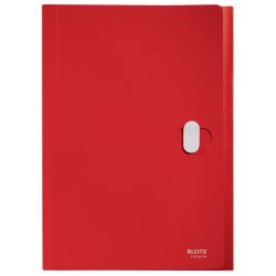 Leitz A4 projektmappe i rd - mappe af 80% recycled plast