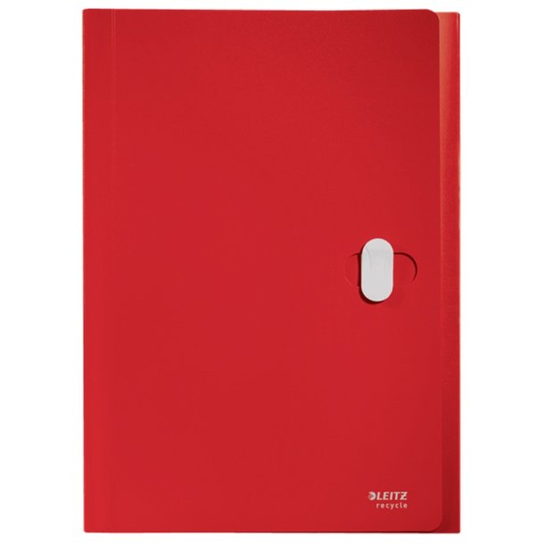 Leitz A4 projektmappe i rd - mappe af 80% recycled plast
