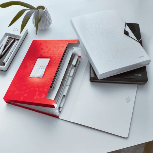 Leitz A4 projektmappe i rd - WOW mappe PP plast