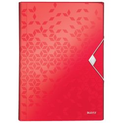 Leitz A4 projektmappe i rd - WOW mappe PP plast