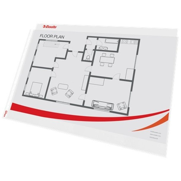 Esselte plastlommer A3 - 85my - 30% recycled - 50 stk. Liggende