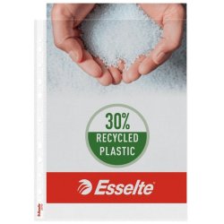 Esselte plastlommer - A4 - 85my - 30% Recycled - 100 stk.