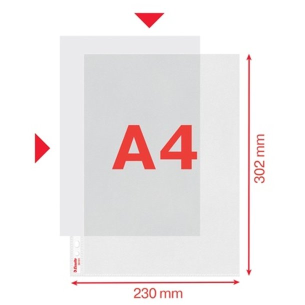 Esselte plastlommer A4 - 115my - 30% recycled - 30 stk.