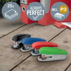 Leitz NeXXt hftemaskine i sort - til 25 ark - af 96% Recycled plast