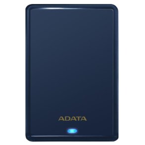 ADATA Ekstern harddisk 1TB b�rbar USB 3.0 bl� HV620, slank 5400 rpm