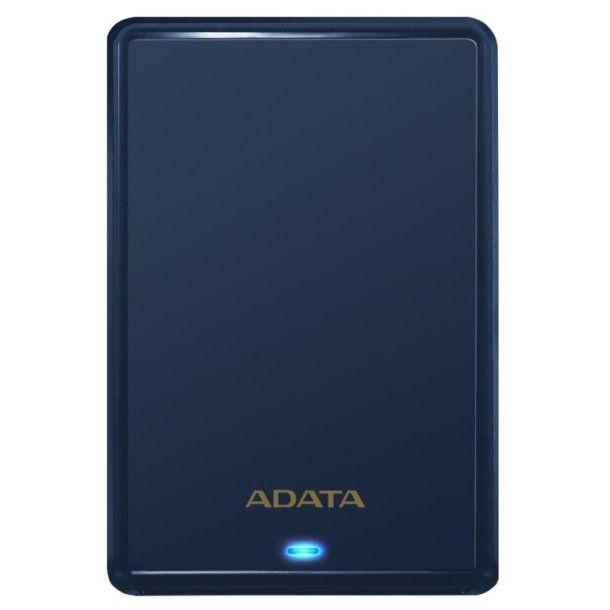 ADATA Ekstern harddisk 1TB b�rbar USB 3.0 bl� HV620, slank 5400 rpm