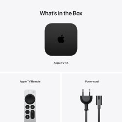 Apple TV(Wi-Fi) - 3. generation - AV-afspiller - 64GB/-UHD (2160p)