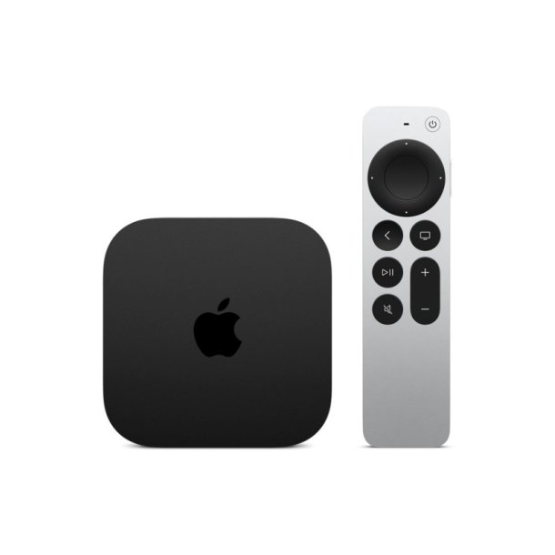 Apple TV(Wi-Fi + Ethernet) - 3. generation - AV-afspiller - 128GB/-UHD (2160p)