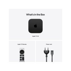 Apple TV(Wi-Fi + Ethernet) - 3. generation - AV-afspiller - 128GB/-UHD (2160p)