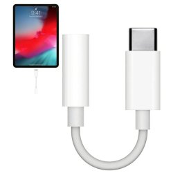 Apple USB-C kabel - UBC-C til 3,5 mm Jackstik - hvid