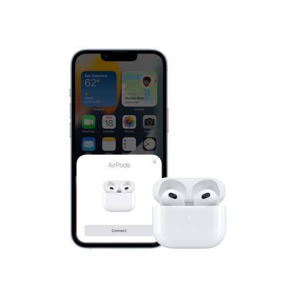 Apple AirPods 2023 - 3. Generation - Lightning til USB-C - med Charging case