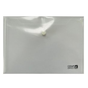 Arda Kuvertmappe - A5 - PP - Transparent - Knaplukning