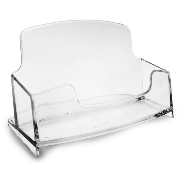 Arda - Visitkortholder - Transparent - 104x62x52mm - til 70 visitkort