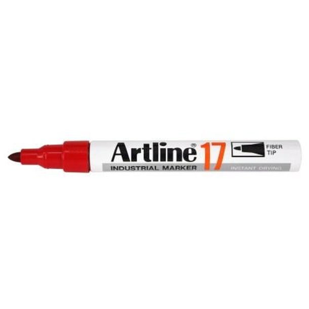 Artline permanent industri Marker 17 - rund Spids - 1,5 mm - rd