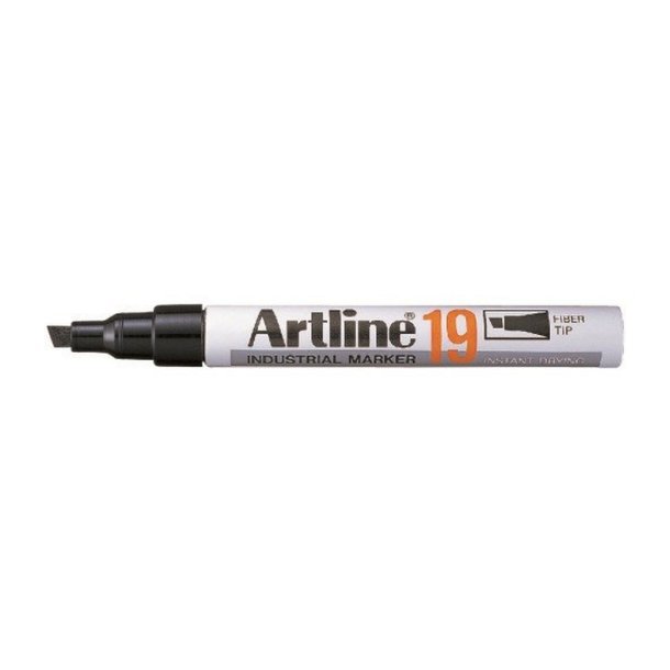 Artline permanent industri Marker 19 - skr chisel Spids - 2,0-5,0 mm - sort