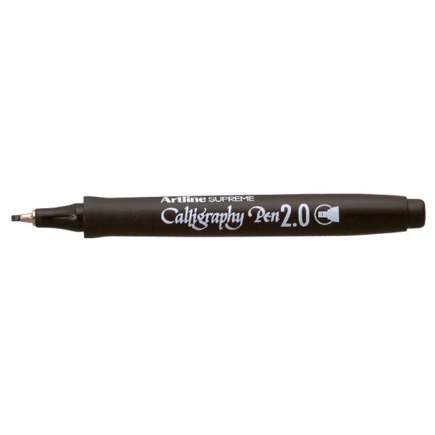 Artline Supreme Kalligrafi pen - fiber Spids - 2,0 mm - sort