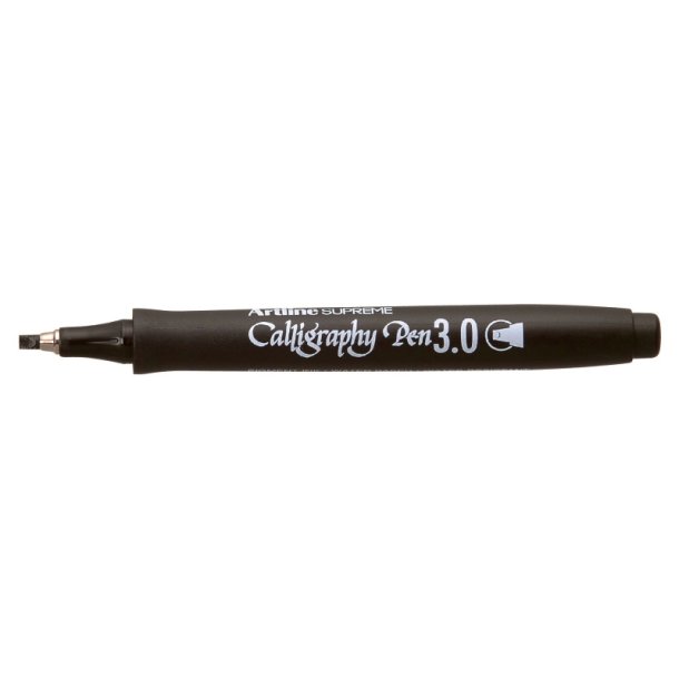 Artline Supreme Kalligrafi pen - fiber Spids - 3,0 mm - sort