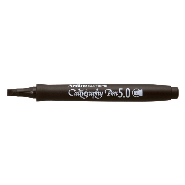 Artline Supreme Kalligrafi pen - fiber Spids - 5,0 mm - sort