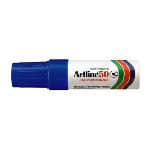 Artline permanent Marker 50 - skr� chisel Spids - 3,0-6,0 mm - bl�