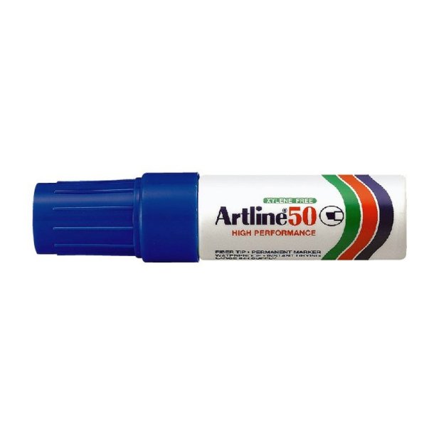 Artline permanent Marker 50 - skr chisel Spids - 3,0-6,0 mm - bl