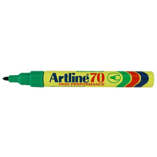 Artline permanent Marker 70 - rund Spids - 1,5 mm - grn