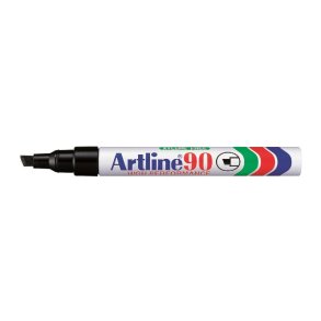 Artline permanent marker 90 - skr� chisel Spids - 2,0-5,0 mm - sort