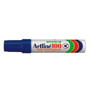 Artline permanent Marker 100 - skr� chisel Spids - 7,5-12,0 mm - bl�